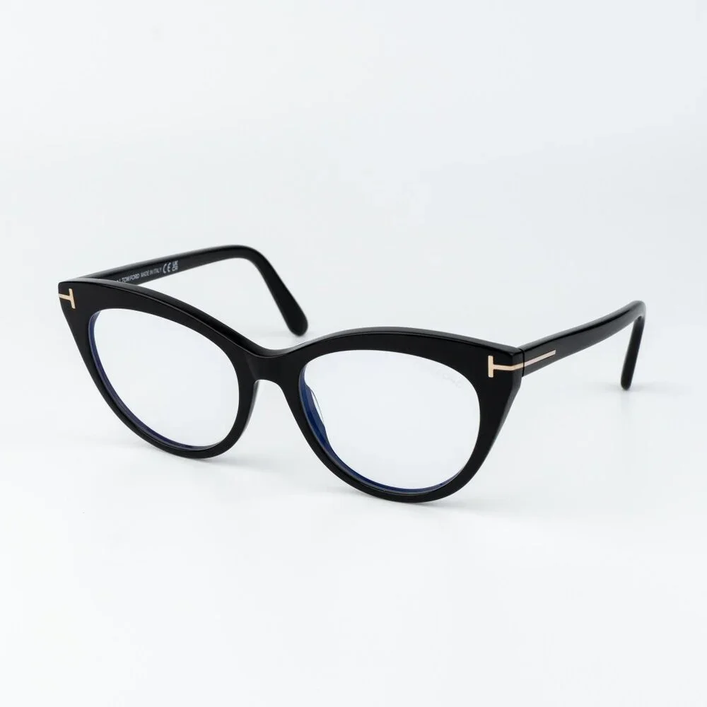 Tom Ford Women Eyeglasses Black Cat Eye FT6091-B 001 NEW AUTHENTIC